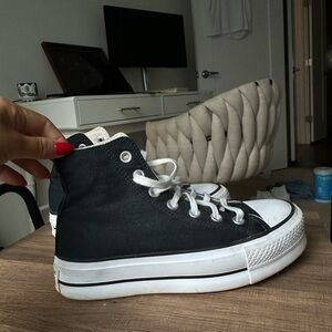 Converse Black and White High-Top Sneakers